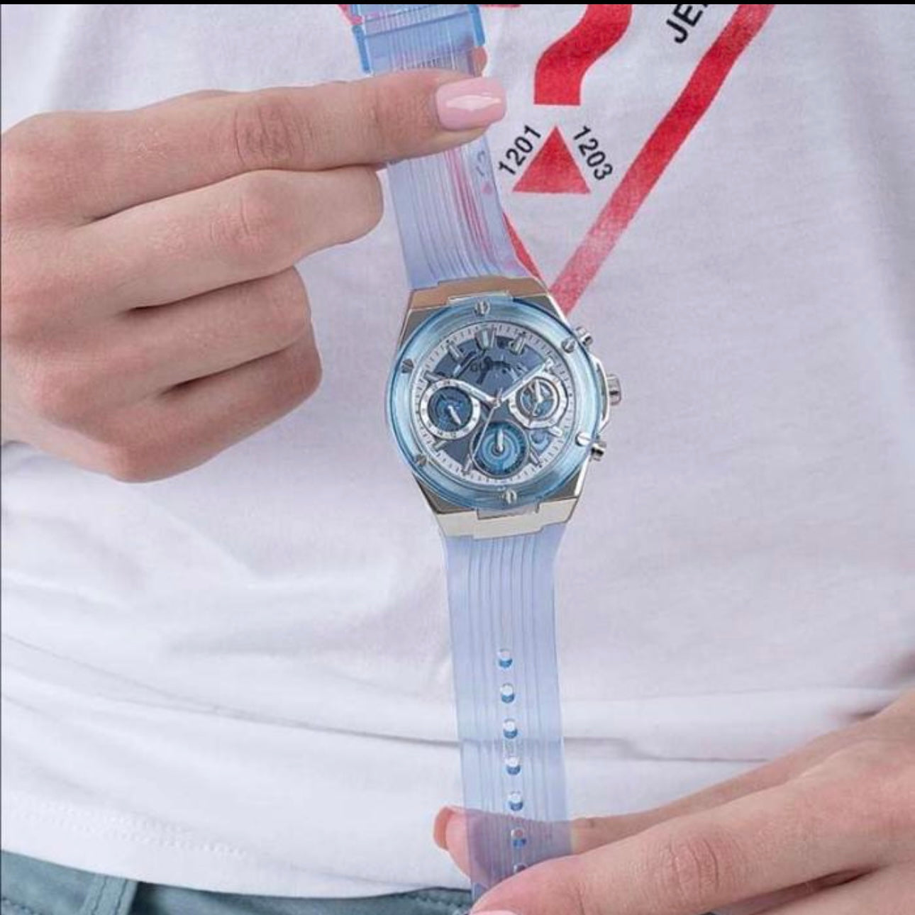 GUESS ATHENA WATCH GW0409L1 BLUE